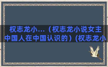 权志龙小...（权志龙小说女主中国人在中国认识的）(权志龙小雏菊怎么刮开)